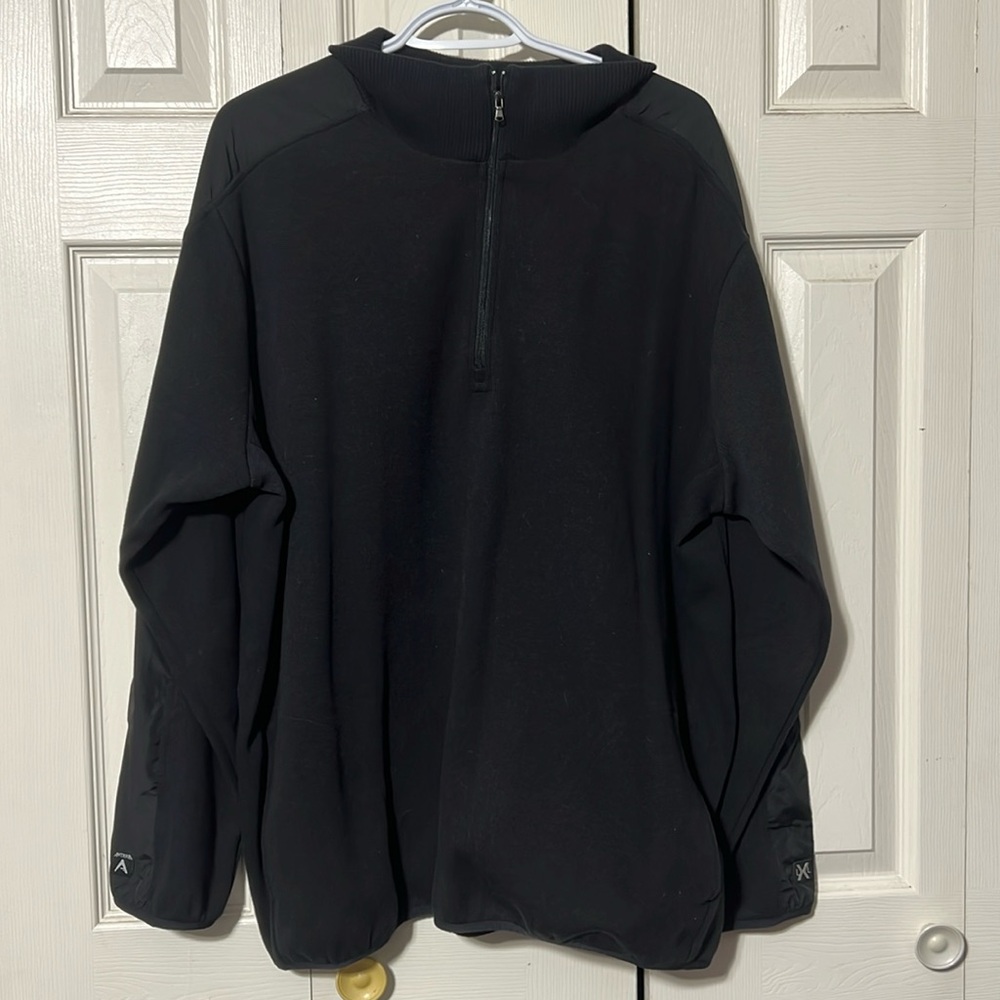 Men’s quarter zip Antigua black pullover